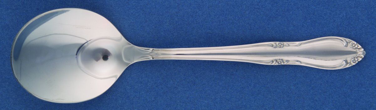 Plantation (Stainless-Custom) Round Bowl Soup Spoon (Cream Soup) by Oneida Silver-1