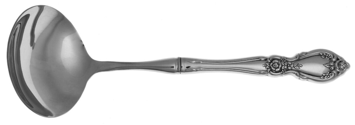 Plantation (Stainless, Community) Gravy Ladle with No Spout Stainless Bowl HC by Oneida Silver-1