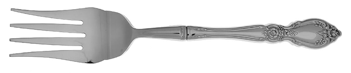 Plantation (Stainless, Community) Cold Meat Fork Large, Stainless Tines HC by Oneida Silver-1