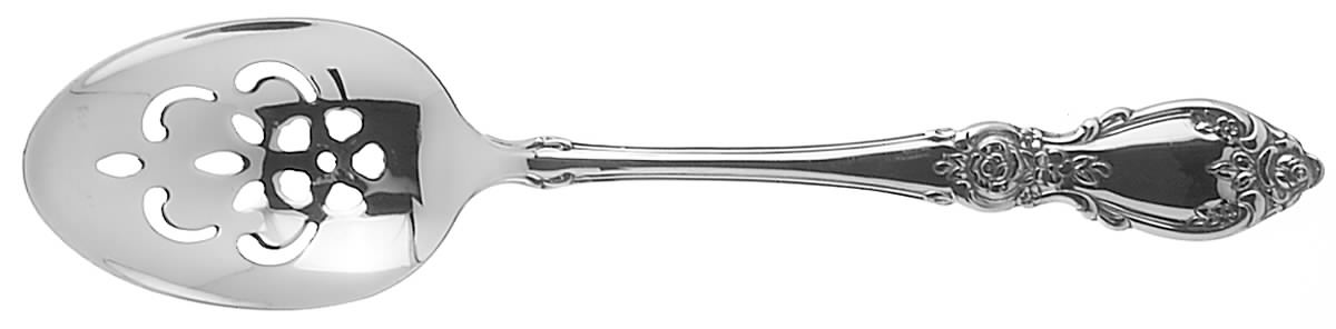 Plantation (Stainless, Community) Pierced Tablespoon (Serving Spoon) by Oneida Silver-1