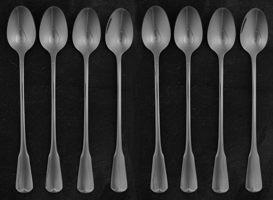 Plymouth Rock (Stainless) Iced Tea Spoon - Set of 8 by Oneida Silver-1