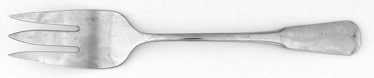 Plymouth Rock (Stainless) Medium Solid Cold Meat Serving Fork by Oneida Silver-1