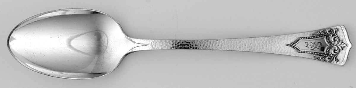 Plymouth (Silverplate, 1917) Monogram Teaspoon by Oneida Silver-1
