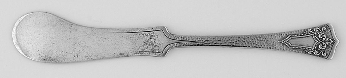 Plymouth (Silverplate, 1917) Flat Handle Butter Spreader by Oneida Silver-1