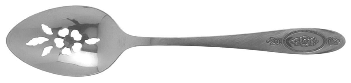 Polonaise (Stainless) Pierced Tablespoon (Serving Spoon) by Oneida Silver-1