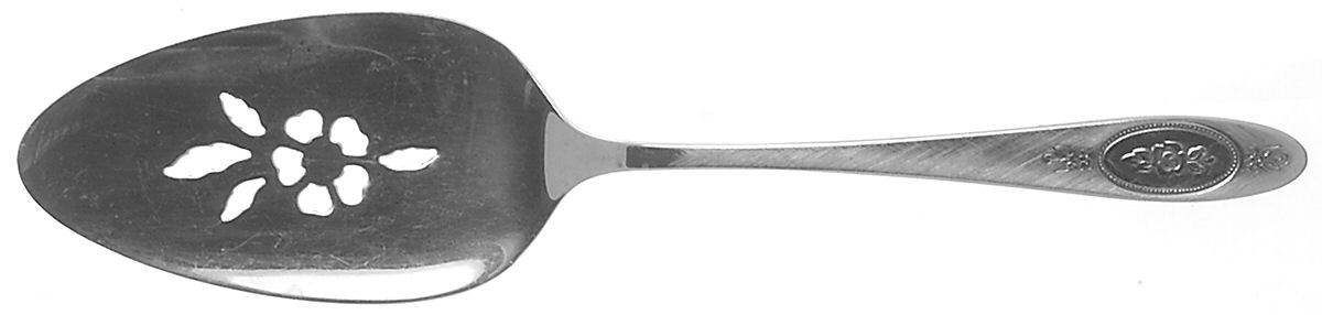 Polonaise (Stainless) Pierced All Stainless Pie Server by Oneida Silver-1