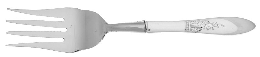 Presentation (Silverplate, 1948) Cold Meat Fork Large, Stainless Tines HC by Oneida Silver-1
