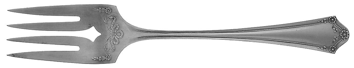 Primrose (Silverplate, 1915) Medium Solid Cold Meat Serving Fork by Oneida Silver-1