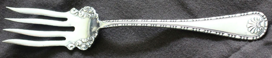 Princess (Silverplate, 1901) Small Solid Cold Meat Serving Fork by Oneida Silver-1