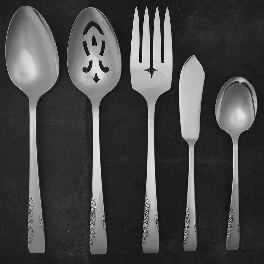 Proposal (Silverplate, 1954) 5 Piece Hostess Set by Oneida Silver-1