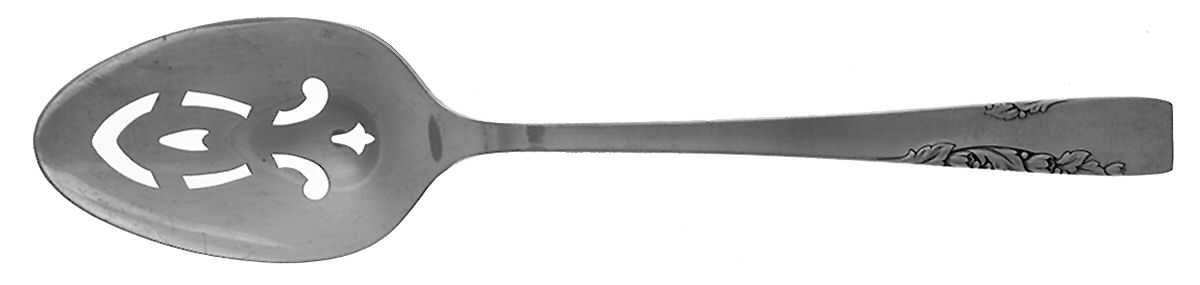 Proposal (Silverplate, 1954) Pierced Tablespoon (Serving Spoon) by Oneida Silver-1