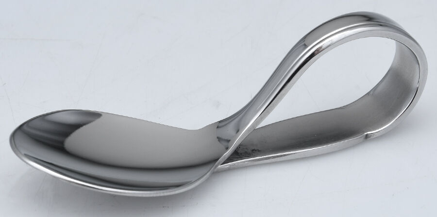 Profile (Stainless) Baby Spoon with Curved Handle HC by Oneida Silver-1