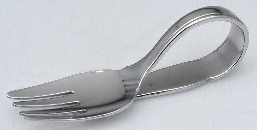 Profile (Stainless) Baby Fork with Curved Handle HC by Oneida Silver-1