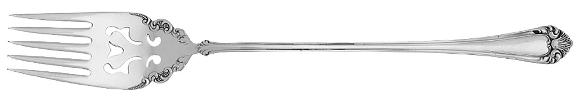 Puritan (Silverplate, 1900) Large Lettuce Serving Fork by Oneida Silver-1
