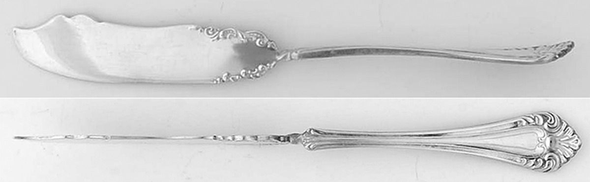 Puritan (Silverplate, 1900) Flat Handle Master Butter Knife by Oneida Silver-1