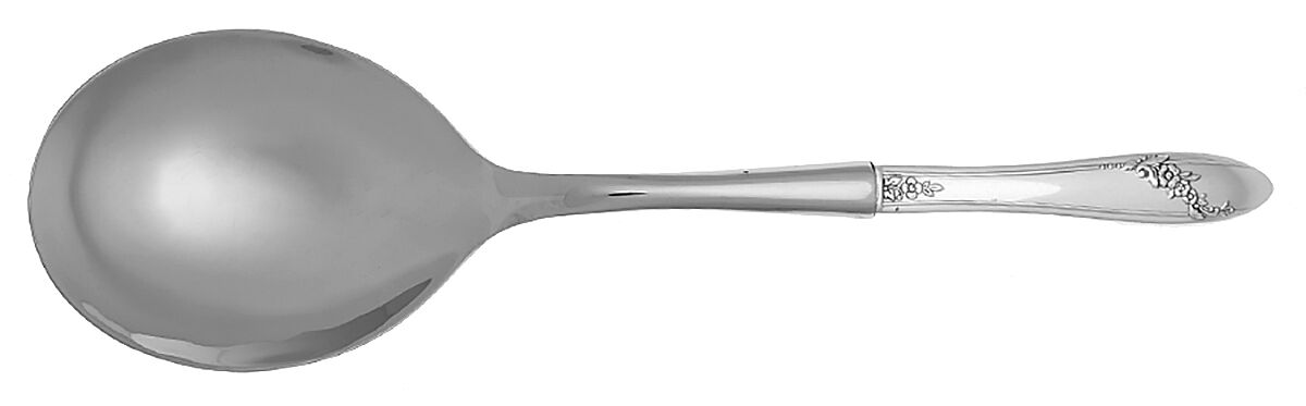 Queen Bess II (Silverplate, 1946) Casserole Spoon with Smooth Stainless Bowl HC by Oneida Silver-1