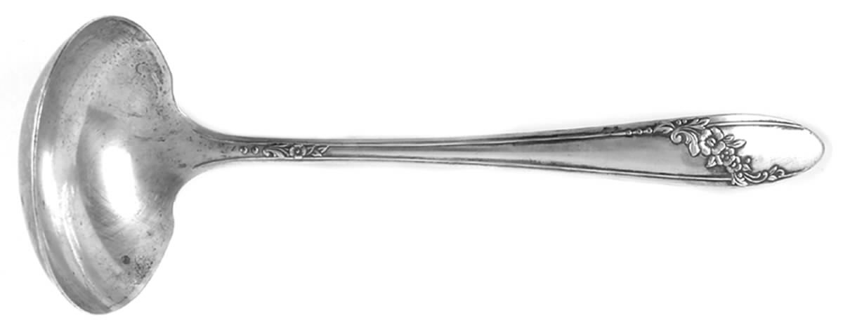 Queen Bess II (Silverplate, 1946) Solid Gravy Ladle by Oneida Silver-1
