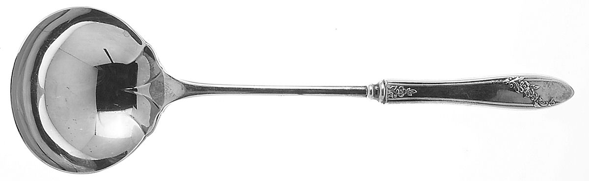 Queen Bess II (Silverplate, 1946) Hollow Handle Soup Ladle with Solid Bowl by Oneida Silver-1