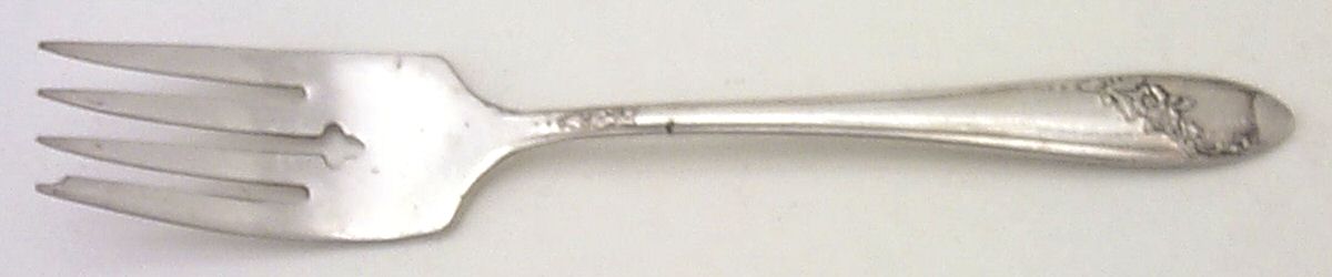 Queen Bess II (Silverplate, 1946) Individual Salad Fork by Oneida Silver-1