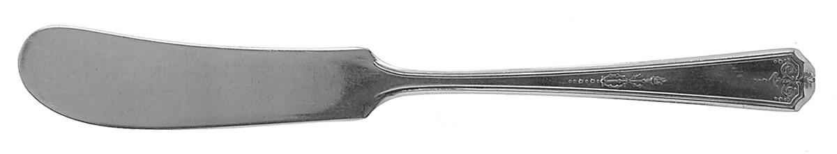 Queen Bess I (Silverplate, 1924) Flat Handle Butter Spreader by Oneida Silver-1