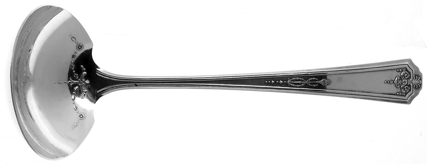 Queen Bess I (Silverplate, 1924) Solid Gravy Ladle by Oneida Silver-1