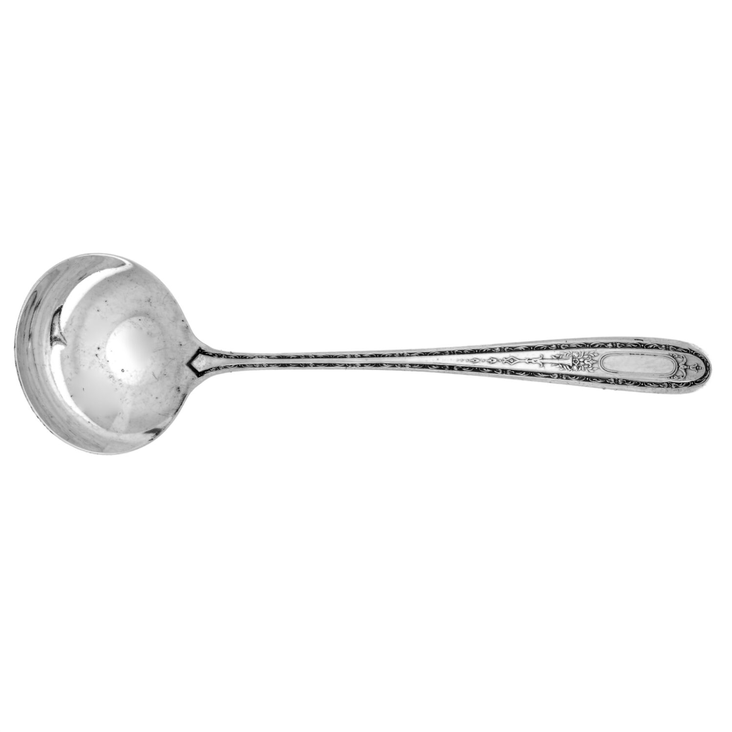 Queen Bertha (Silverplate, 1910) Solid Piece Cream Ladle by Oneida Silver-1