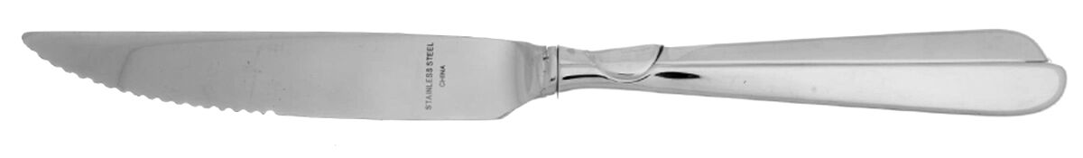 Radius (Stainless) Steak Knife Individual Hollow, Serrate HC by Oneida Silver-1