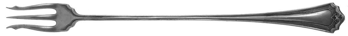 Raleigh (Silverplate) Long Handle Pickle/Olive Fork by Oneida Silver-1