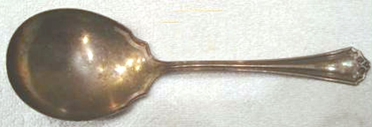 Raleigh (Silverplate) Large Solid Berry/Casserole Spoon by Oneida Silver-1