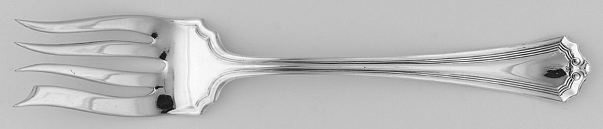 Raleigh (Silverplate) Medium Solid Cold Meat Serving Fork by Oneida Silver-1