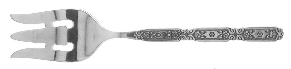 Raphael (Stainless) Medium Solid Cold Meat Serving Fork by Oneida Silver-1