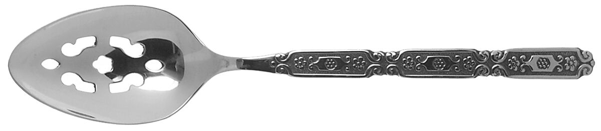 Raphael (Stainless) Pierced Tablespoon (Serving Spoon) by Oneida Silver-1
