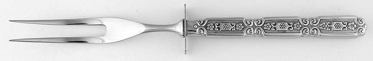 Raphael (Stainless) Small Steak Carving Fork with Stainless Prongs by Oneida Silver-1