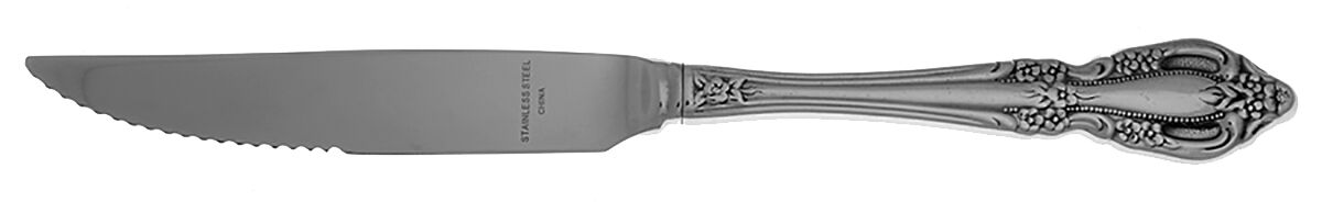 Raphael (Stainless) Steak Knife Individual Hollow, Serrate HC by Oneida Silver-1
