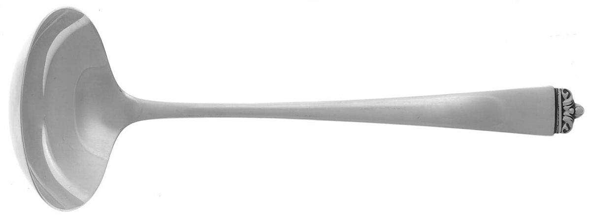 Reigning Beauty (Sterling, 1953) Solid Piece Cream Ladle by Oneida Silver-1