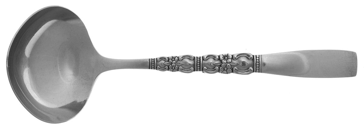 Rebecca (Stainless) Solid Gravy Ladle by Oneida Silver-1