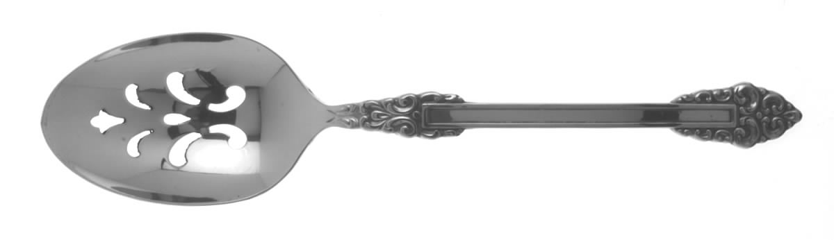 Rembrandt (Stainless, Glossy) Pierced Tablespoon (Serving Spoon) by Oneida Silver-1