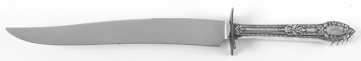 Rendezvous-Old South I (Silverplate 1938) Large Stainless Blade Roast Carving Knife by Oneida Silver-1