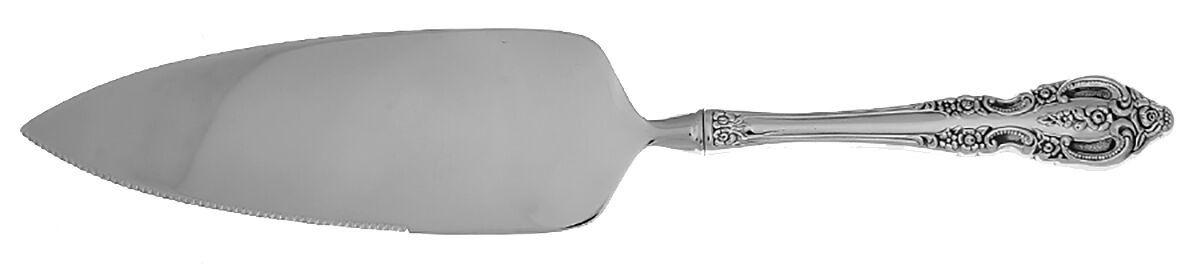 Renoir-Pembrooke (Stainless) Pie Server with Serrated Stainless Blade HC by Oneida Silver-1