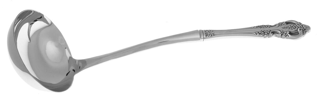 Renoir-Pembrooke (Stainless) Soup Ladle with Stainless Bowl HC by Oneida Silver-1