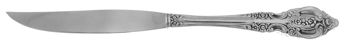 Renoir-Pembrooke (Stainless) Steak Knife Individual Hollow, No Serrate HC by Oneida Silver-1