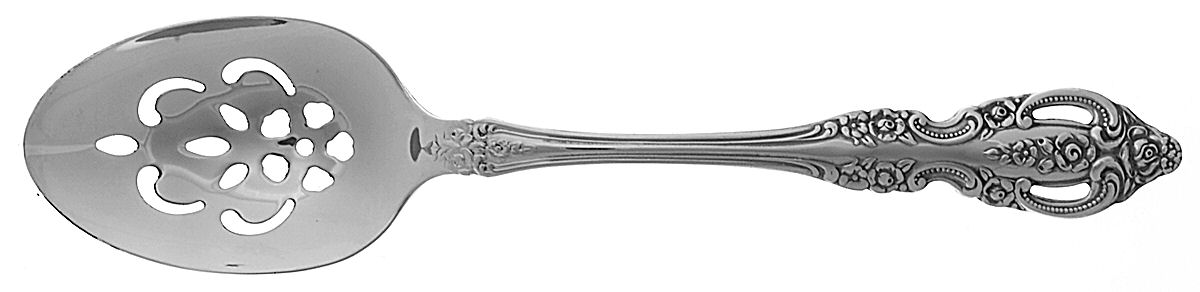 Renoir-Pembrooke (Stainless) Pierced Tablespoon (Serving Spoon) by Oneida Silver-1