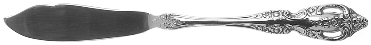Renoir-Pembrooke (Stainless) Flat Handle Master Butter Knife by Oneida Silver-1