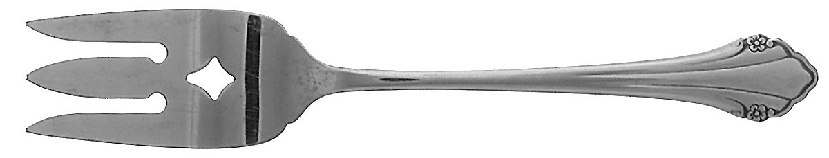 Repose (Stainless) Medium Solid Cold Meat Serving Fork by Oneida Silver-1