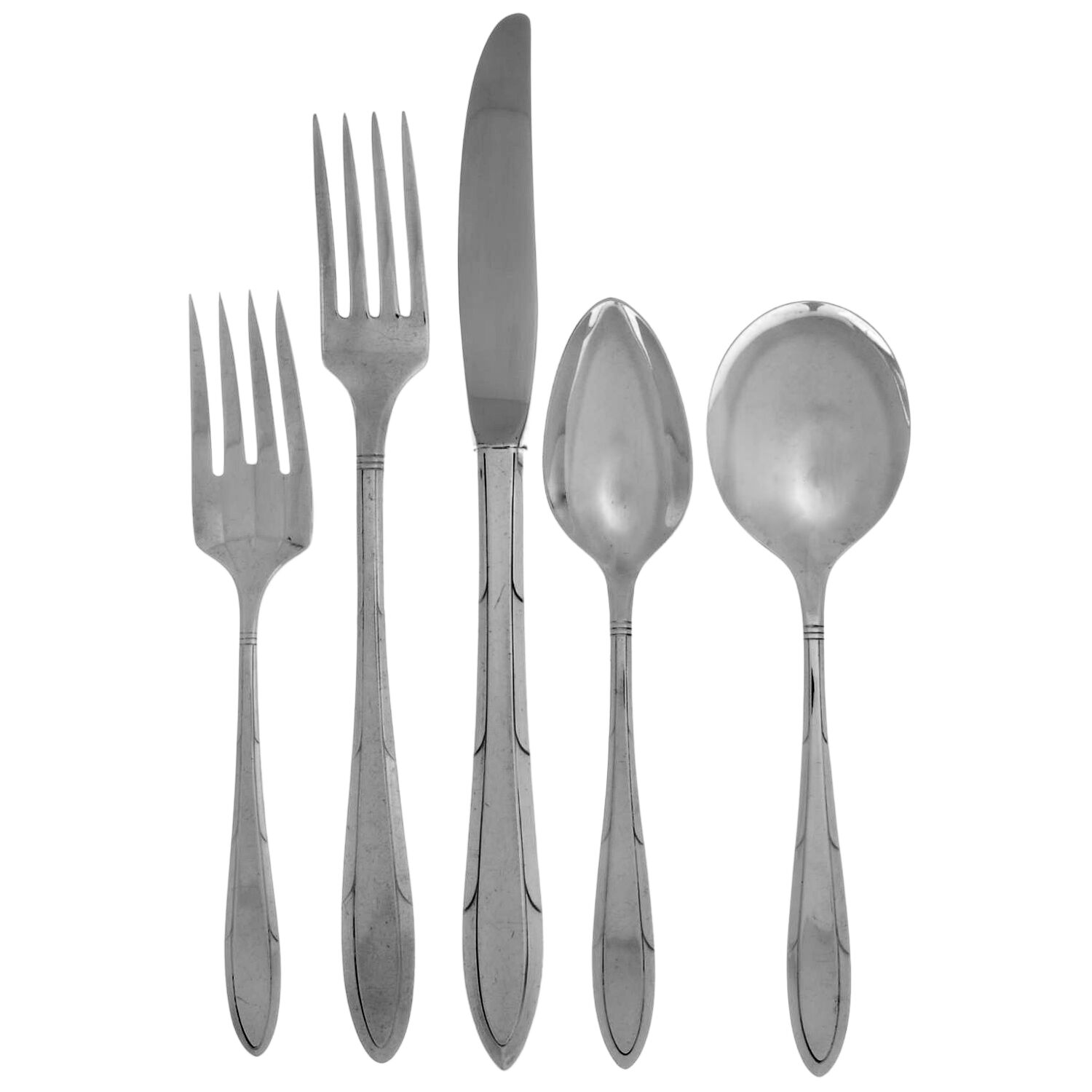 Reverie (Silverplate, 1937) 40  Piece Estate Set by Oneida Silver-1