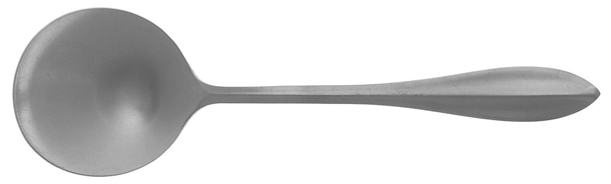 Rhodes (Stainless, Northland Line) Round Bowl Soup Spoon (Cream Soup) by Oneida Silver-1