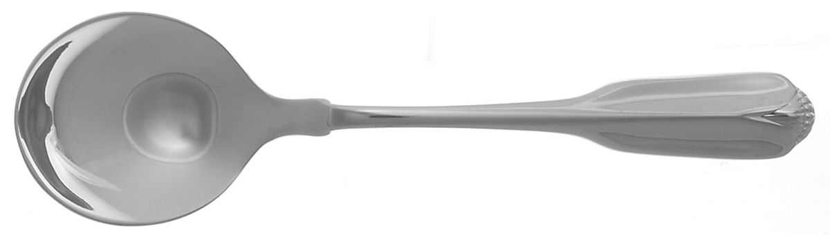Ridgecrest (Stainless) Round Bowl Soup Spoon (Cream Soup) by Oneida Silver-1