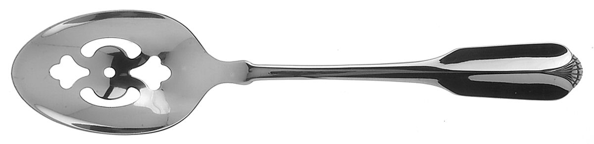 Ridgecrest (Stainless) Pierced Tablespoon (Serving Spoon) by Oneida Silver-1