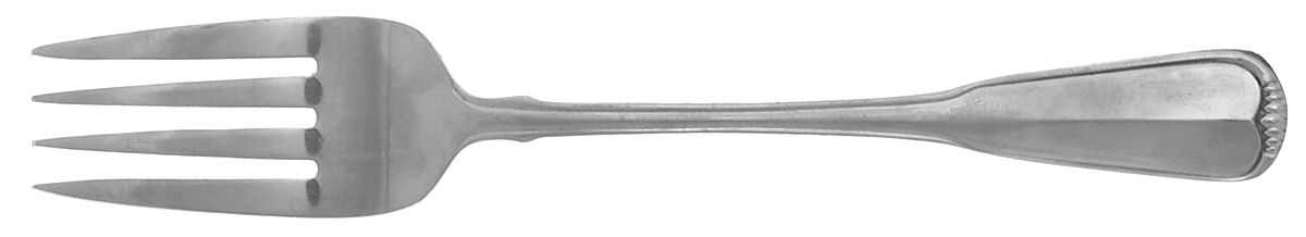 Ridgewood (Stainless) Medium Solid Cold Meat Serving Fork by Oneida Silver-1