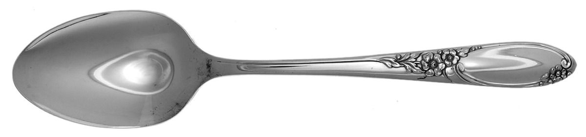Ribbon Rose (Silverplate, 1960) Teaspoon by Oneida Silver-1
